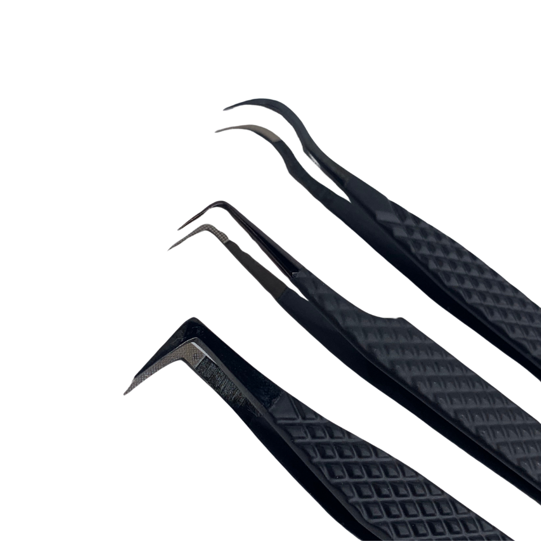TWEEZERS BLACK FIBER